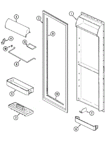 05 - Fresh Food Inner Door parts for Admiral Refrigerator GS24B6C3EA from AppliancePartsPros.com