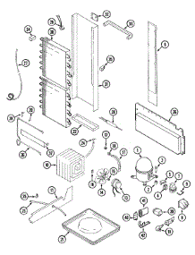 11 - Unit Compartment & System parts for Admiral Refrigerator GS24B6C3EA from AppliancePartsPros.com