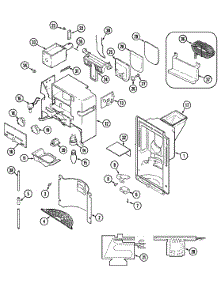 07 - Ice & Water Dispenser parts for Admiral Refrigerator GS24B8C3IV from AppliancePartsPros.com