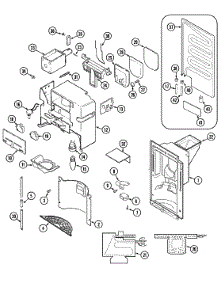 07 - Ice & Water Dispenser parts for Admiral Refrigerator GS24C6C3EA from AppliancePartsPros.com