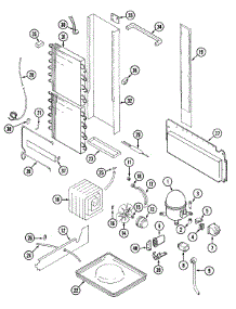08 - Unit Compartment & System parts for Admiral Refrigerator GS24C8N3EA from AppliancePartsPros.com