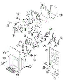 05 - Ice & Water Dispenser parts for Admiral Refrigerator GS24X8D3A / DP84A from AppliancePartsPros.com