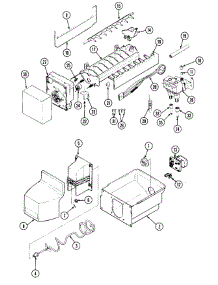 06 - Ice Maker & Bin parts for Admiral Refrigerator GS24X8D3A / DP84A from AppliancePartsPros.com