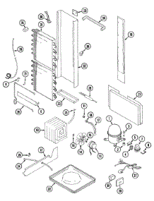 08 - Unit Compartment & System parts for Maytag Refrigerator GS24X8DV from AppliancePartsPros.com