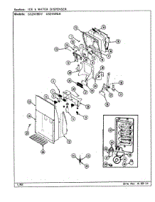 05 - Ice & Water Dispenser parts for Maytag Refrigerator GS24X9DA / DR86A from AppliancePartsPros.com