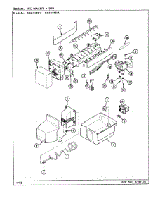 06 - Ice Maker & Bin parts for Maytag Refrigerator GS24X9DA / DR86A from AppliancePartsPros.com