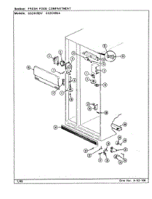 02 - Fresh Food Compartment parts for Maytag Refrigerator GS24X9DV / DR85A from AppliancePartsPros.com