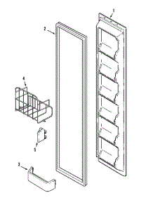 04 - Freezer Inner Door parts for Admiral Refrigerator GS2517PXDW from AppliancePartsPros.com