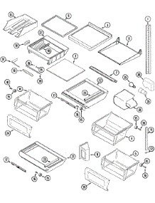 09 - Shelves & Accessories parts for Admiral Refrigerator GS2528PEDW from AppliancePartsPros.com