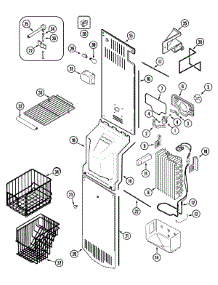 04 - Freezer Compartment parts for Admiral Refrigerator GS2588EKFQ from AppliancePartsPros.com