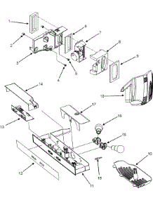 03 - Controls parts for Admiral Refrigerator GS2624PEKW from AppliancePartsPros.com