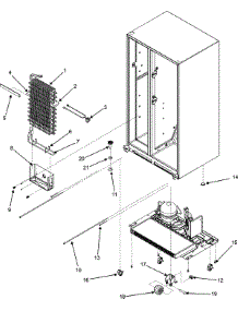 06 - Evaporator / Rollers parts for Admiral Refrigerator GS2624PEKW from AppliancePartsPros.com