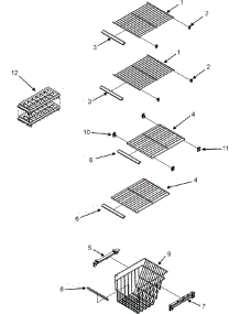 09 - Freezer Shelves parts for Admiral Refrigerator GS2624PEKW from AppliancePartsPros.com