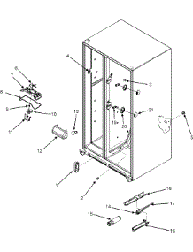 05 - Evap Fan / Crisp Light / Water Filter parts for Admiral Refrigerator GS2625GEKS from AppliancePartsPros.com