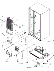 06 - Evaporator / Rollers / Water Tank parts for Admiral Refrigerator GS2625GEKS from AppliancePartsPros.com