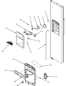 07 - Fountain parts for Admiral Refrigerator GS2625GEKS from AppliancePartsPros.com