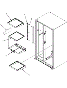 16 - Refrigerator Shelves parts for Admiral Refrigerator GS2625GEKS from AppliancePartsPros.com