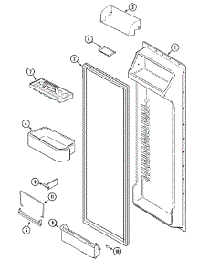 07 - Fresh Food Inner Door parts for Admiral Refrigerator GS2726CEGW from AppliancePartsPros.com