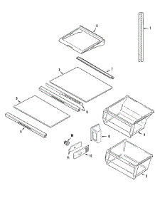 11 - Shelves & Accessories parts for Admiral Refrigerator GS2726CEHQ from AppliancePartsPros.com