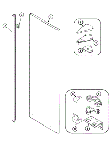09 - Fresh Food Outer Door (Gs2727ead1) parts for Admiral Refrigerator GS2727EAD1 from AppliancePartsPros.com