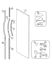 08 - Fresh Food Outer Door (Gs2727eadw) parts for Admiral Refrigerator GS2727EADW from AppliancePartsPros.com