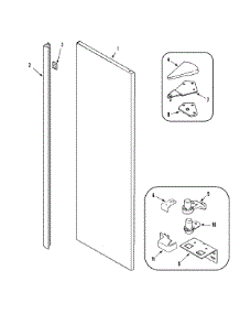 08 - Fresh Food Outer Door parts for Admiral Refrigerator GS2727GAH1 from AppliancePartsPros.com