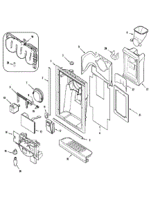 03 - Fountain parts for Admiral Refrigerator GS2727GEHB from AppliancePartsPros.com