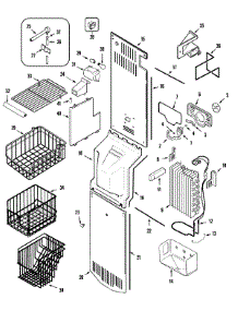 04 - Freezer Compartment parts for Admiral Refrigerator GS2728GEHB from AppliancePartsPros.com