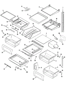 12 - Shelves & Accessories parts for Admiral Refrigerator GS2928EEDW from AppliancePartsPros.com