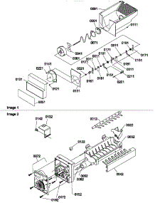 07 - Ice Bucket Auger And Ice Maker Parts parts for Amana Refrigerator GSGD21BL / P1193905W L from AppliancePartsPros.com