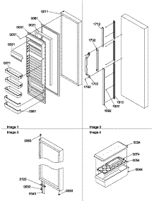 10 - Ref Door And Accessories parts for Amana Refrigerator GSGD21BW / P1193905W W from AppliancePartsPros.com