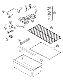 05 - Fresh Food Compartment parts for Admiral Refrigerator GT1521FEDW from AppliancePartsPros.com
