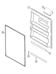 06 - Fresh Food Inner Door parts for Admiral Refrigerator GT1521FEDW from AppliancePartsPros.com
