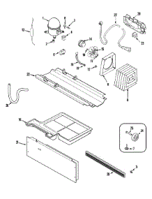 02 - Compressor (Rev 14) parts for Admiral Refrigerator GT1521NDFW from AppliancePartsPros.com