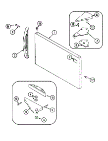 05 - Freezer Outer Door parts for Admiral Refrigerator GT1521NDFW from AppliancePartsPros.com