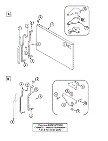 05 - Freezer Outer Door parts for Admiral Refrigerator GT1527PACW from AppliancePartsPros.com
