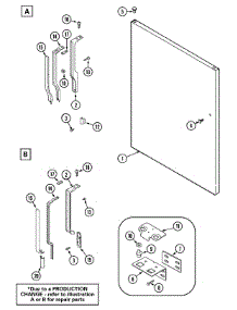 07 - Fresh Food Outer Door parts for Admiral Refrigerator GT1527PACW from AppliancePartsPros.com