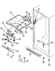 03 - Fresh Food Compartment parts for Admiral Refrigerator GT15A63A from AppliancePartsPros.com