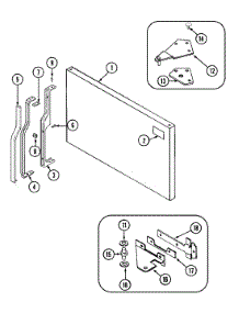 03 - Freezer Outer Door parts for Admiral Refrigerator GT15A6XA from AppliancePartsPros.com