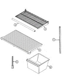 08 - Shelves & Accessories parts for Admiral Refrigerator GT15A6XV from AppliancePartsPros.com