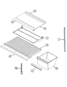 05 - Shelves & Accessories parts for Admiral Refrigerator GT15A83V from AppliancePartsPros.com