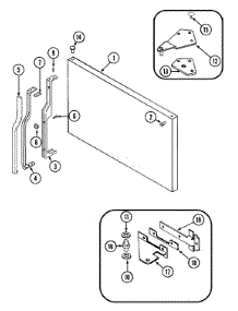 03 - Freezer Outer Door parts for Admiral Refrigerator GT15B2N3EV from AppliancePartsPros.com