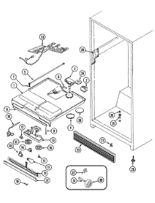 04 - Fresh Food Compartment parts for Admiral Refrigerator GT15B2N3EV from AppliancePartsPros.com