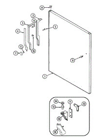06 - Fresh Food Outer Door parts for Admiral Refrigerator GT15B2N3EV from AppliancePartsPros.com