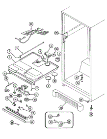 04 - Fresh Food Compartment parts for Admiral Refrigerator GT15B4N3EV from AppliancePartsPros.com