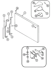 03 - Freezer Outer Door parts for Admiral Refrigerator GT15B6N3EV from AppliancePartsPros.com