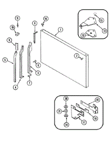 03 - Freezer Outer Door parts for Admiral Refrigerator GT15B7N3EV from AppliancePartsPros.com