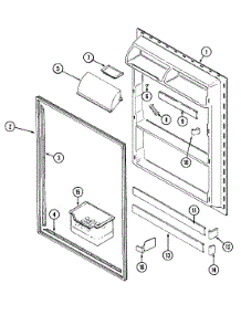05 - Fresh Food Inner Door parts for Admiral Refrigerator GT15B7N3EV from AppliancePartsPros.com