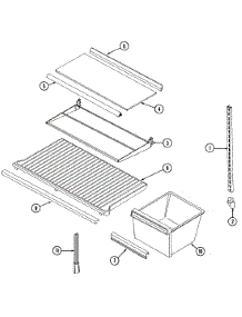 05 - Shelves & Accessories parts for Admiral Refrigerator GT15B83V from AppliancePartsPros.com
