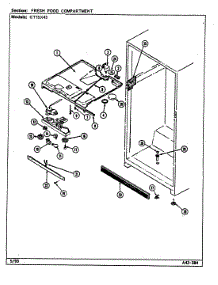 03 - Fresh Food Compartment parts for Admiral Refrigerator GT15X43 / DF02A from AppliancePartsPros.com